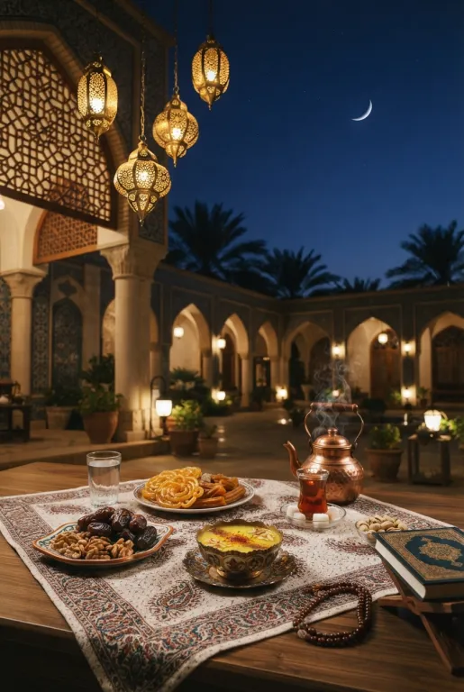 نمونهٔ خروجی پرامپت ماه رمضان و عید فطر